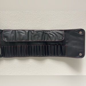 Black 24-Makeup Brush Travel Roll Case (Brushes not included)